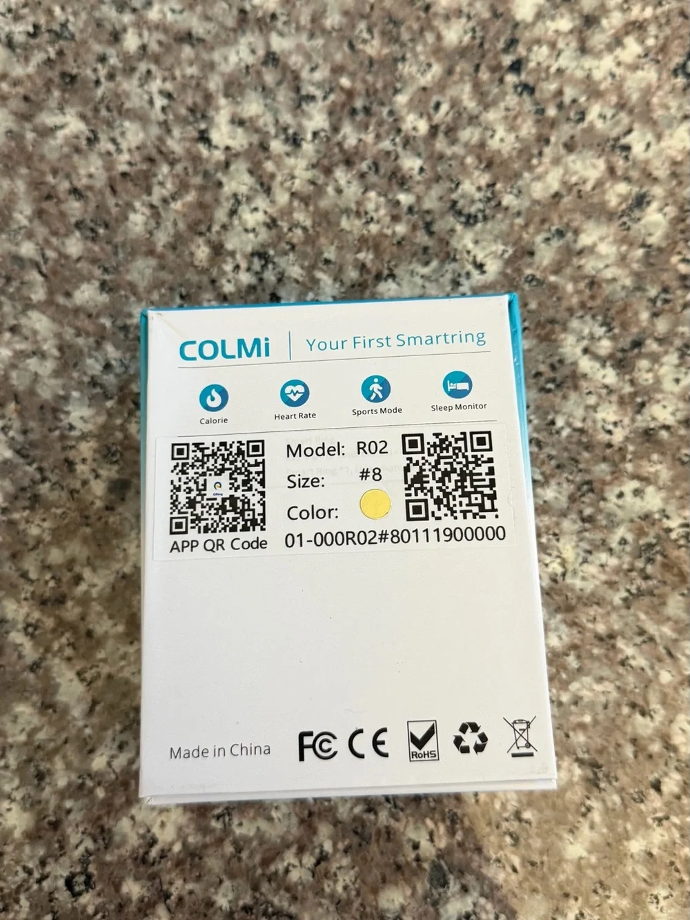 Colmi smart ring - gold
